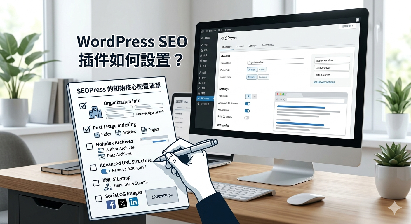 wordpress的seo插件如何设置？seopress 的初始核心配置清單